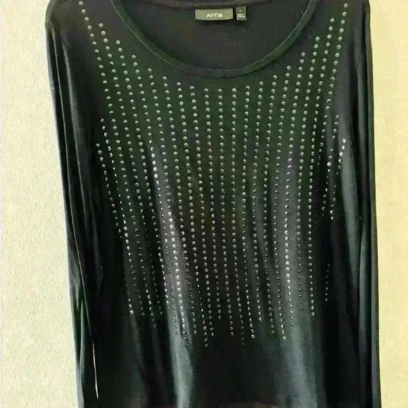 Apt. 9 Tops - Apt 9 black sequence top